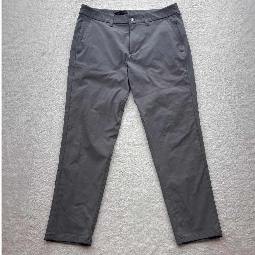 Lululemon Commission Slim-Fit Pant Grey Warpstreme Chino LM5AF0S Mens 32